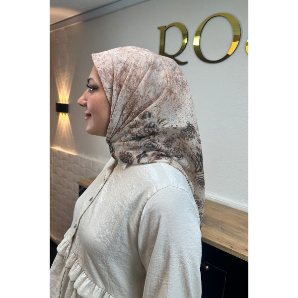 Desenli Soft Eşarp 07K