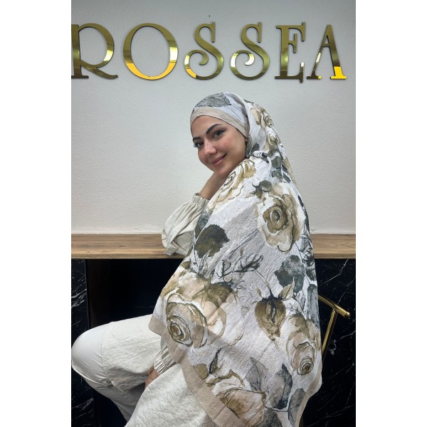 Desenli Bambu Şal 031V