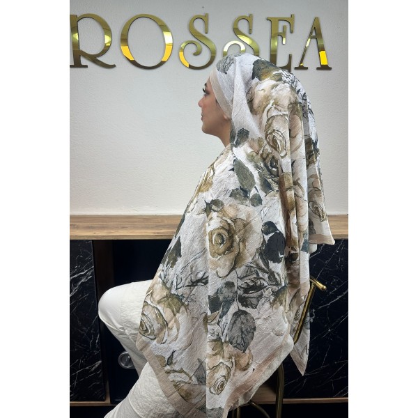 Desenli Bambu Şal 031V