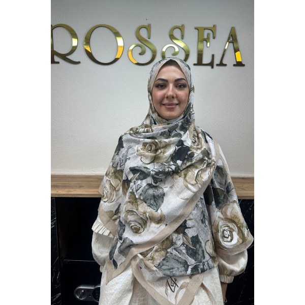 Desenli Bambu Şal 031V