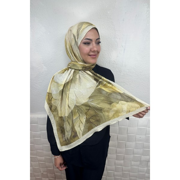 Desenli Bambu Şal 032YG