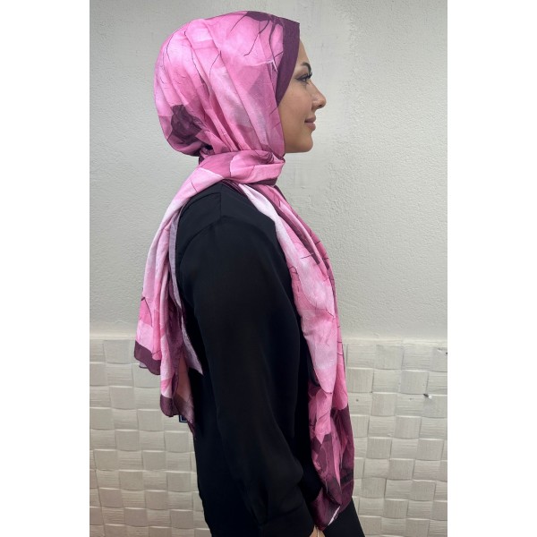 Desenli Bambu Şal 032B