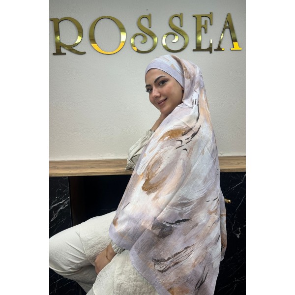 Desenli Bambu Şal 033G