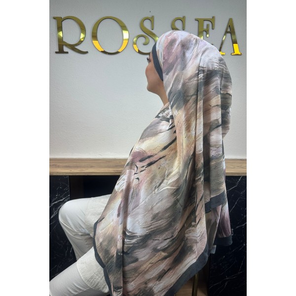 Desenli Bambu Şal 033H