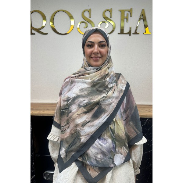 Desenli Bambu Şal 033H