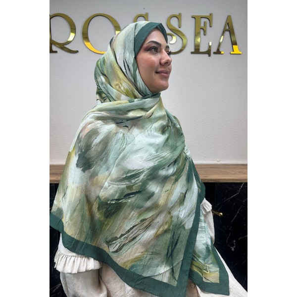 Desenli Bambu Şal 033H