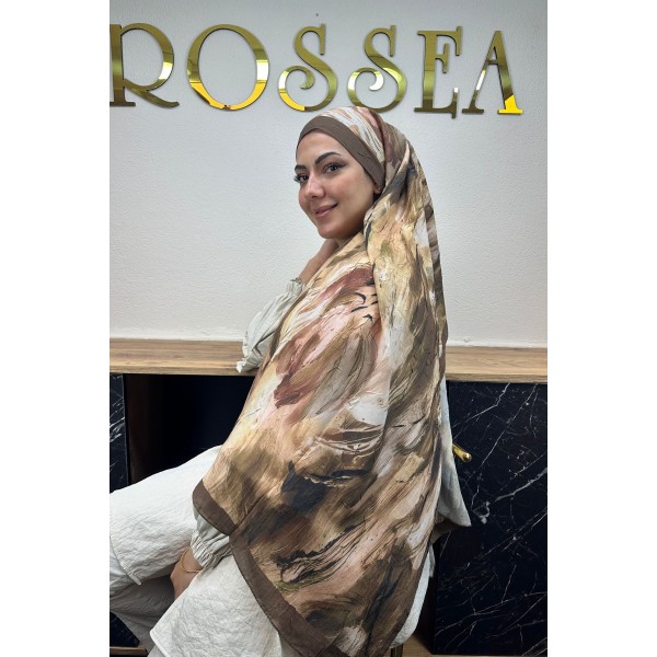 Desenli Bambu Şal 033AK