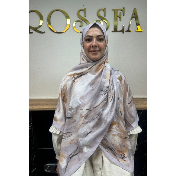 Desenli Bambu Şal 033G