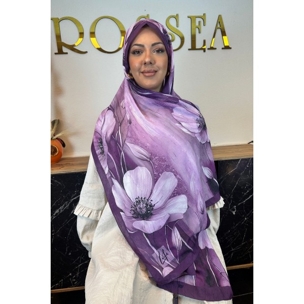 Desenli Soft Şal 034M