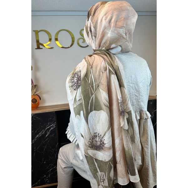 Desenli Soft Şal 034B