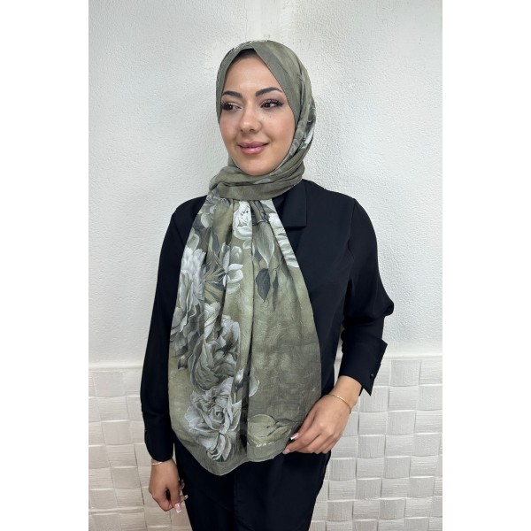 Desenli Bambu Şal 035H