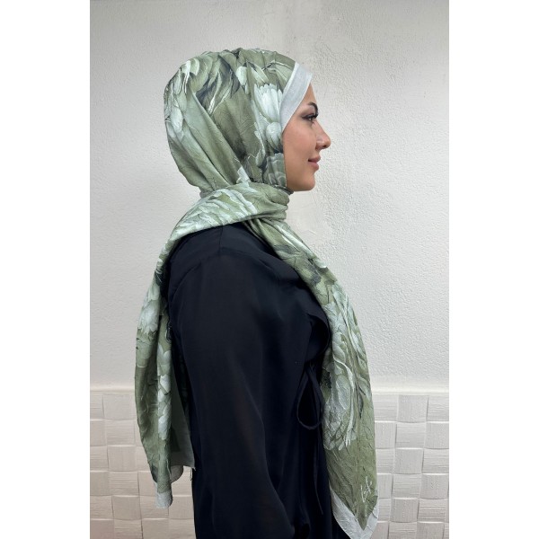Desenli Bambu Şal 035Y