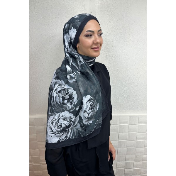 Desenli Bambu Şal 035S