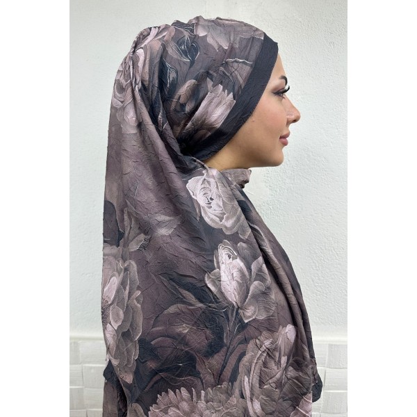 Desenli Bambu Şal 035K