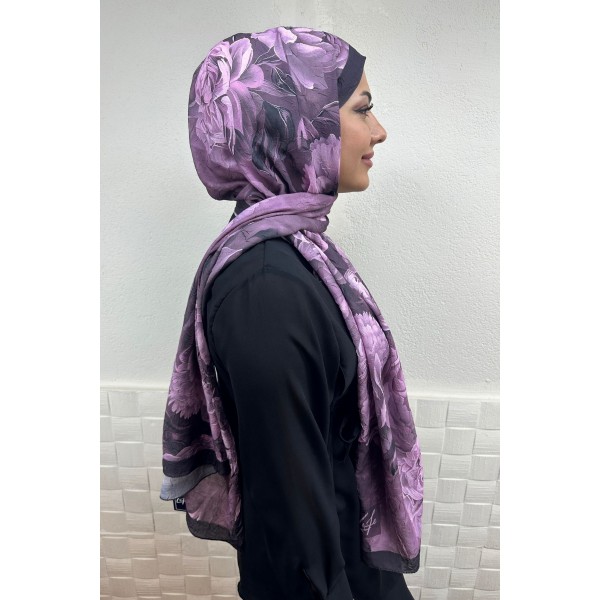 Desenli Bambu Şal 035M
